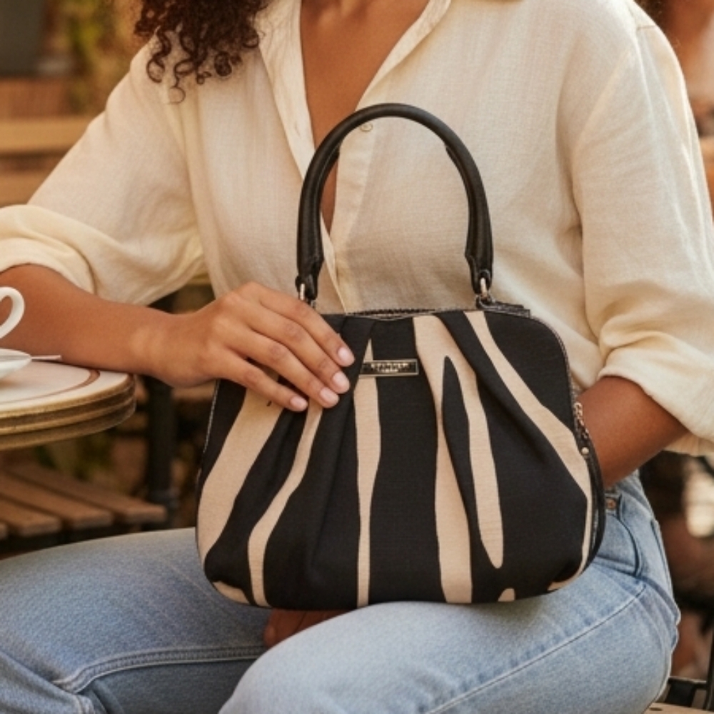 ✨️LOW START✨️Kate Spade NewYork Zebra Printed Canvas Bag - Picture 2 of 13